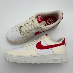 Women's Nike Air Force 1 '07 Next Nature University Red shoes